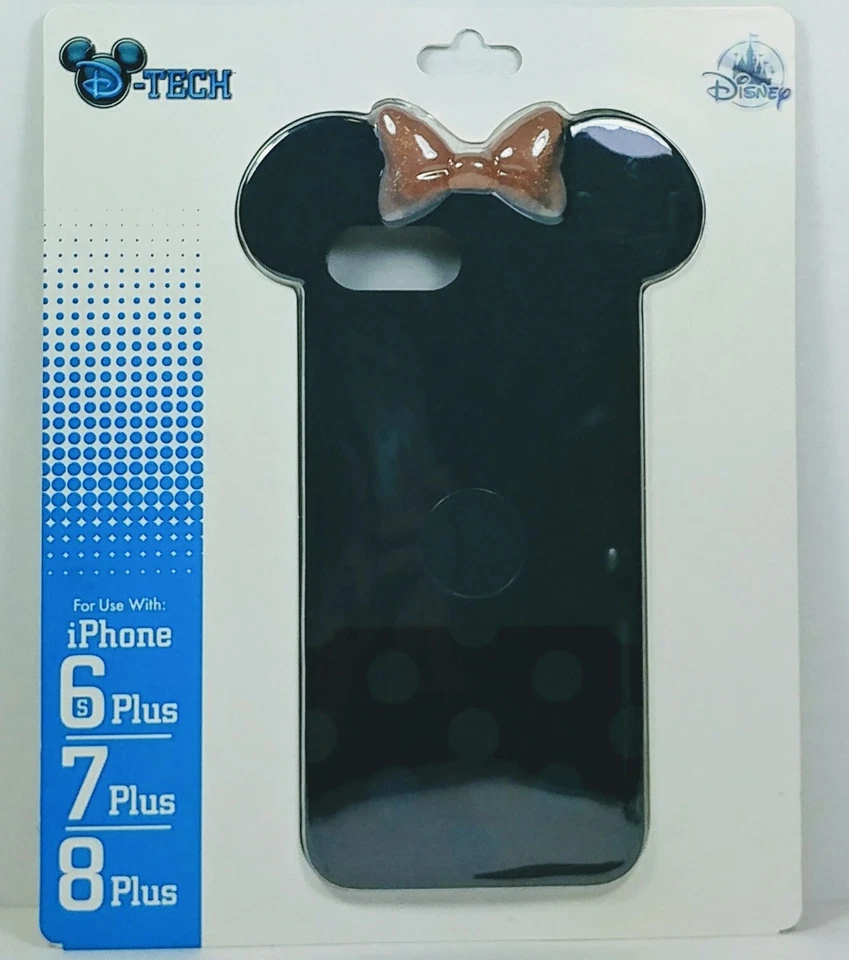 NEW Disney Parks Minnie Mouse Ears Polka Dots iPhone 6s 7 8 Plus Cellphone Case - Image 1 of 1