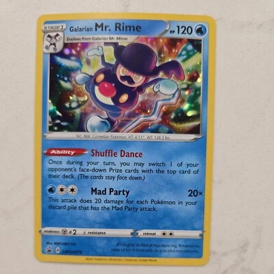 Galarian Mr. Rime SWSH079 Holo Promo Sword & Shield Promos Mint Pokémon Card - Image 1 of 3