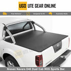 Clip On Ute Tonneau Cover for Nissan Navara D40 Dual Cab With Sports Bar.