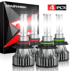 For Chrysler Concorde 1998-2004 6000K LED Headlight High Low Beam Bulbs Combo 4X - Bild 1 von 8