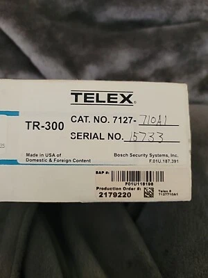 Telex TR-300 RadioCom VHF Wireless Radio System Beltpack VHF Trasceiver - Image 1 of 4