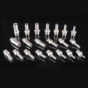 BSP Taper Thread x Hose Tail End Connector Stainless Fitting - Air Water & Fuel - Picture 1 of 8