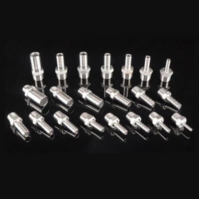 BSP Taper Thread x Hose Tail End Connector Stainless Fitting - Air Water & Fuel - Image 1 of 4