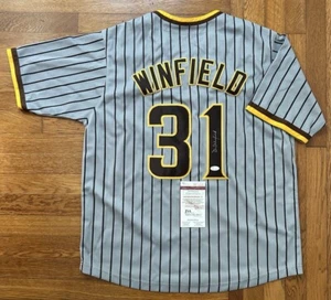 DAVE WINFIELD AUTO AUTOGRAPH SIGNED JERSEY SAN DIEGO PADRES HOF JSA - Picture 1 of 3