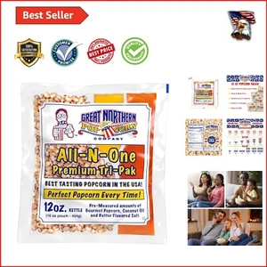 Diacetyl-Free 12oz Popcorn Packets - 24 Gourmet Servings for 12oz Kettle - Picture 1 of 11