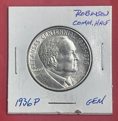 1936 P Robinson Silver Commemorative Half Dollar, Gem BU. - Image 1 of 2