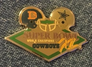 Dallas Cowboys Pin~Super Bowl 12 ~XII~World Champions~NFL~Football~Peter David - Picture 1 of 3