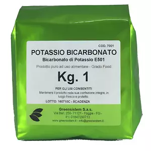 POTASSIO BICARBONATO KG. 01 E501 - BICARBONATO DI POTASSIO - Foto 1 di 1