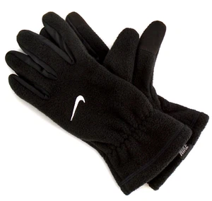Nike Fleece Gloves Women's Medium Touch Screen Black/White - Picture 1 of 7
