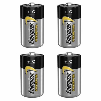 4 x Energizer C size batteries Industrial 1.5V LR14 MN1400 EN93 Baby - Image 1 of 4