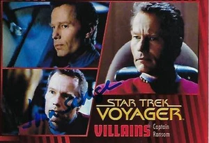 John Savage Firmado 2015 Star Trek Voyager Heroes & Villais #23 - Captain Ransom - Imagen 1 de 1