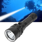 L2 5000Lm Stepless Dimming Diving Light Vacuum Electroplated Ipx8 Aa New