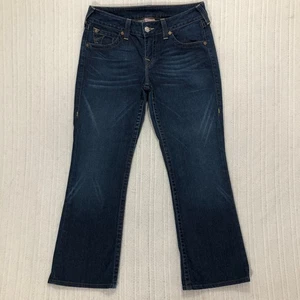 True Religion Joey Super T Jeans Womens Size 32 Dark Wash Bootcut Denim Pants - Picture 1 of 10