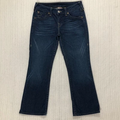 True Religion Joey Super T Jeans Womens Size 32 Dark Wash Bootcut Denim Pants - Image 1 of 4