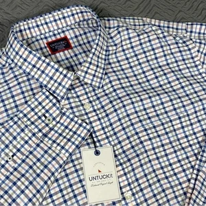 UNTUCKit Seyval Wrinkle Free Men’s XXXL Tall 3XLT Shirt New with Tags - Picture 1 of 10