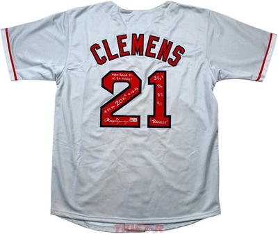 Roger Clemens Signed Boston Red Sox Jersey Only Player to K 20 Twice TRISTAR - Image 1 of 4