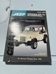 CHILTON Jeep Wrangler YJ Repair Manual (8535) ‘87-‘94 Wiring & Vacuum Diagrams - Bild 1 von 9