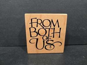 PSX Gummistempel 1996, F-2077 "Von uns beiden" Happy Quotes - Bild 1 von 3