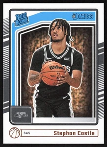 2024-25 DONRUSS RATED ROOKIE STEPHON CASTLE RC SAN ANTONIO SPURS #244 4 - Picture 1 of 2