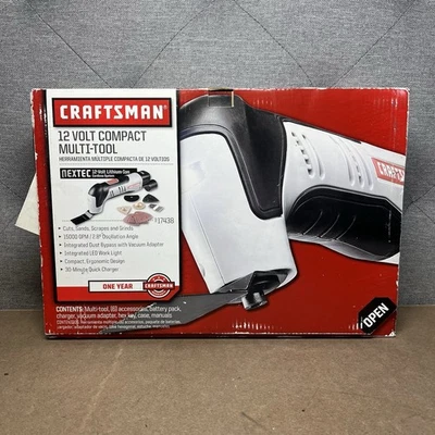 CRAFTSMAN NEXTEC Compact 12V Multi-Tool w/Quick Release Kit 917438 NEW - Image 1 of 4