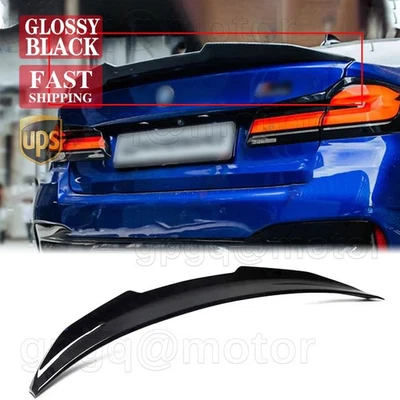Spoiler porta-malas preto brilhante estilo PSM para BMW G30 530i 540i M550i F90 M5 2017-2023 - Imagem 1 de 4