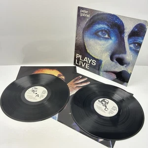 Peter Gabriel Plays Live Double Vinyl LP EX/EX 1983 Album Record with Inners - Picture 1 of 21