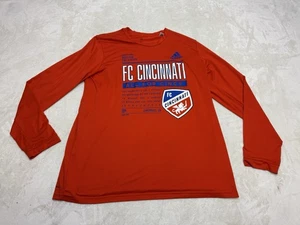 FC Cincinnati Shirt Herren Extra Large Orange Spell Out MLS Fußball Adidas - Bild 1 von 14