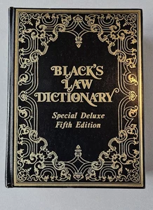 Blacks Law Dictionary Special Deluxe 5th Edition 1979 Leather  Legal Reference - Picture 1 of 20