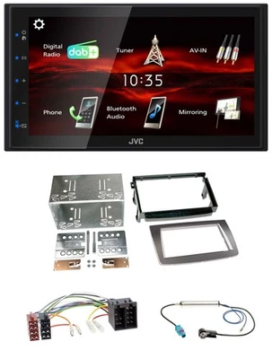 JVC USB Bluetooth MP3 DAB 2DIN Autoradio für Alfa Romeo Mito ISO 955 08-14 silbe - Bild 1 von 4