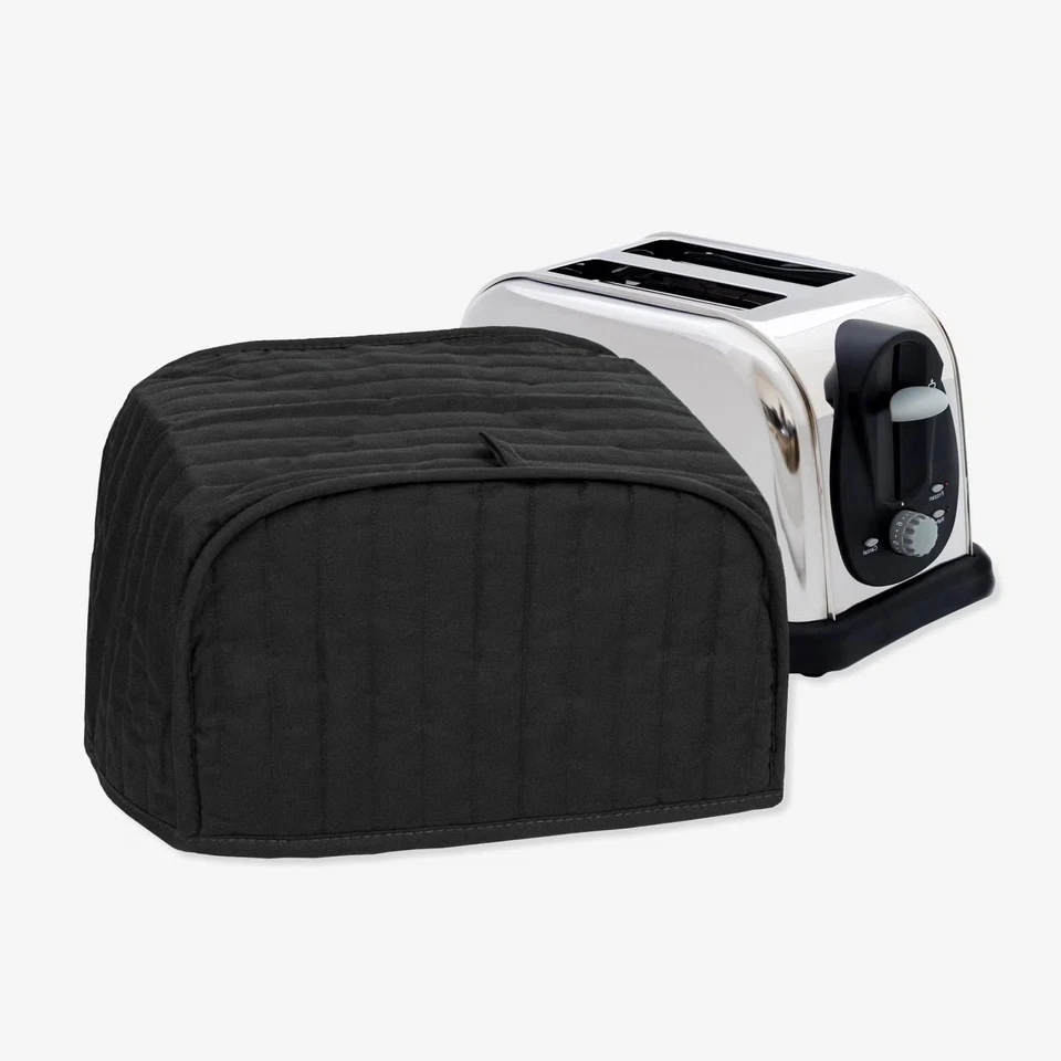 "Ritz Quilted Two Slice Toaster Cover, Black"