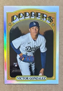 2021 Topps Heritage High Number - Victor Gonzalez #577 Chrome Refractor /572 RC - Picture 1 of 2