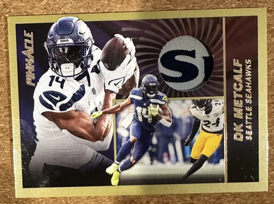 2024 Panini Encore #PJ-DMF DK Metcalf Pinnacle Jerseys Gold Patch #10/10 HIT - Image 1 of 2