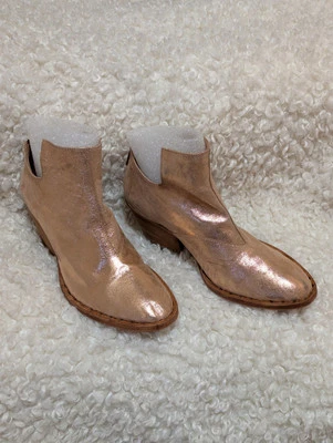 Botas femininas Officine Creative Isabeau couro metálico novo tamanho 36.5 - Imagem 1 de 4