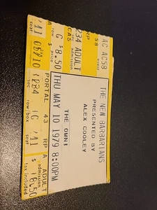 Boleto de concierto The New Barbarians ATL 1979, GA KEITH RICHARDS WOOD S. CLARK - Imagen 1 de 3