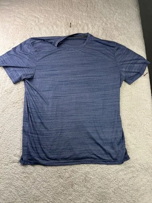 bcg Men's T-Shirt XL Blue Heather Polyester Crew Neck - Image 1 of 4