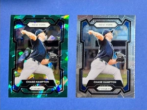 CHASE HAMPTON 2024 Panini Prizm GREEN CRACKED ICE #146 and Base #146 - Picture 1 of 2