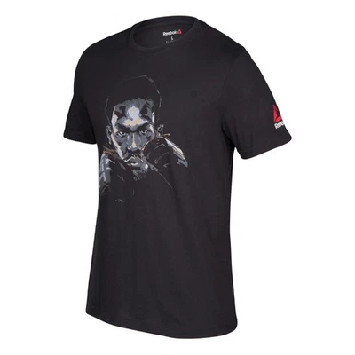 Jon Jones Reebok UFC Men's Black Fan Gear Artist Series Fighter T-Shirt AP6817 - Image 1 of 2