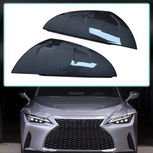 Carbon Fiber Side rearview mirror Caps Covers for Lexus IS300 350 500 2021-2024 - Picture 1 of 16
