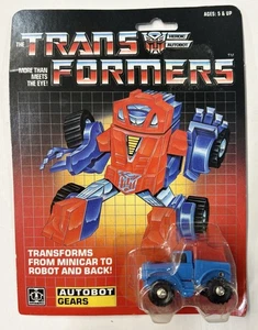 Transformers Original G1 1984 Minibot Pre Rub Gears MOSC Sealed - Picture 1 of 4