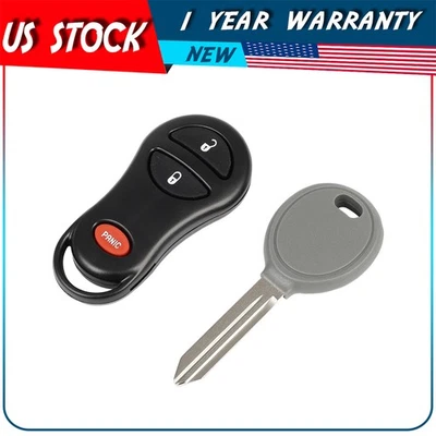 Remote Car Fob + Key For Dodge Ram 1500 Dakota Durango 1999-2002 GQ43VT9T - Image 1 of 4