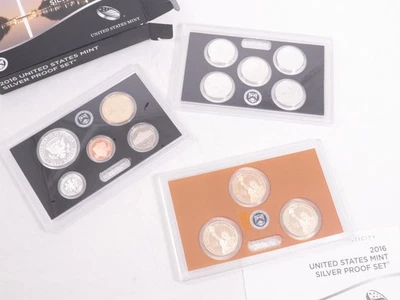 2016 Silver Proof Set, 13 Coins, with Box & COA - Image 1 of 4