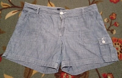 Tommy Hilfiger Jean Shorts Womens 12 Blue Denim Casual Lightweight Light Wash - Image 1 of 4