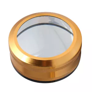 Lupas de escritorio de 100 mm domo pisapapeles lente de doble capa marco de metal - Imagen 1 de 6
