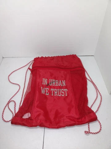 Ohio State Buckeyes Football In Urban Meyer We Trust Drawstring Backpack Red Cover