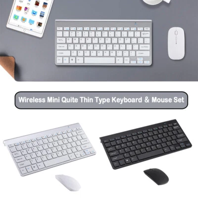 Mini Wireless Keyboard And Mouse Set Waterproof 2.4G For Mac Apple PC Computer - Image 1 of 4