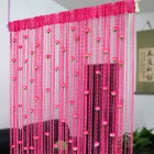 String Door Curtain 25 Rose Floral Doorway Room Dividers Window Panel Tassel