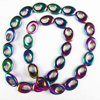 Filamento de 1 Azul Turquesa signo de la paz granos flojos joyería haciendo 15.5 pulgadas BR113