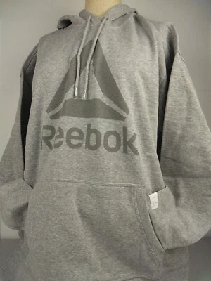 Sudadera con Capucha Reebok Damas Gris Jaspeado Gráfico Talla XL (Nueva) (B13) Foto 1 de 4