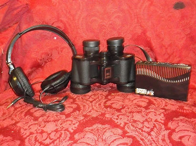 BUSHNELL SPORT PAK BINOCULARS, RADIO, HEADPHONES, CASE....MINT CONDITION! - Image 1 of 4