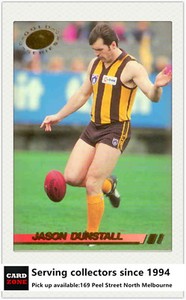 1994 Select AFL Trading Card Series Gold Card -G11: J.Dunstall ( Hawks)